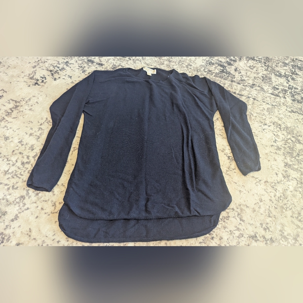 Michael Kors Women Small Navy High Low Sweater